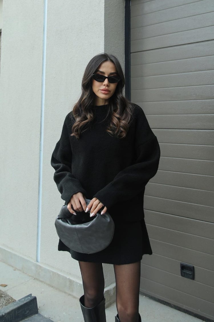 Clara | Sweater Mini Skirt Set - ginlerie 1