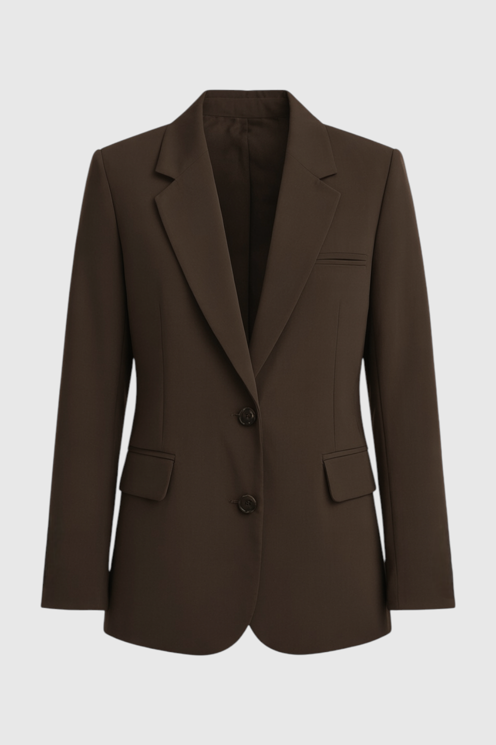 Clara | Tailored Brown Blazer - ginlerie 0