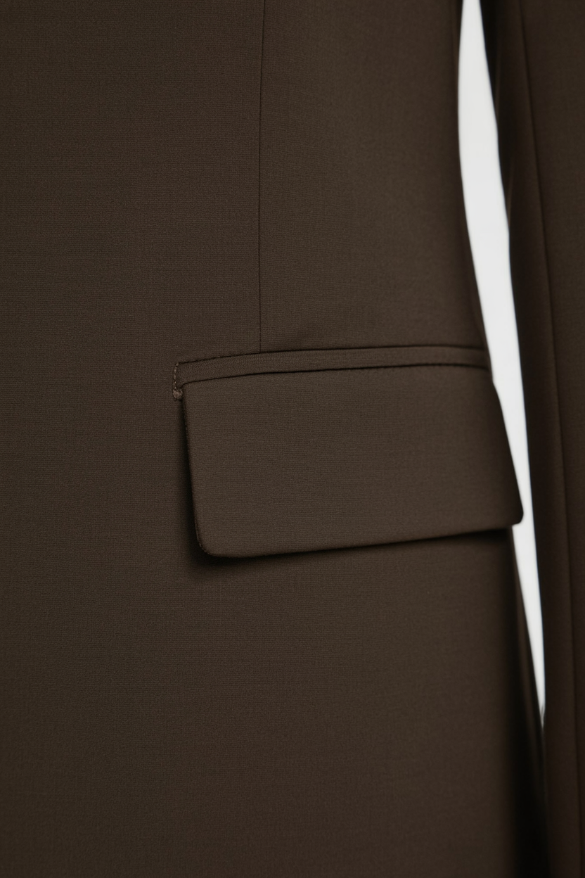 Clara | Tailored Brown Blazer - ginlerie 5