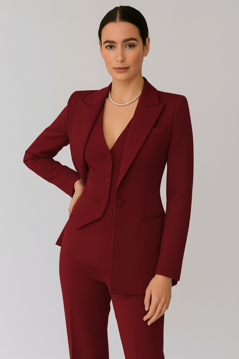 Clara | Three Piece Tailored Suit Set - ginlerie 2
