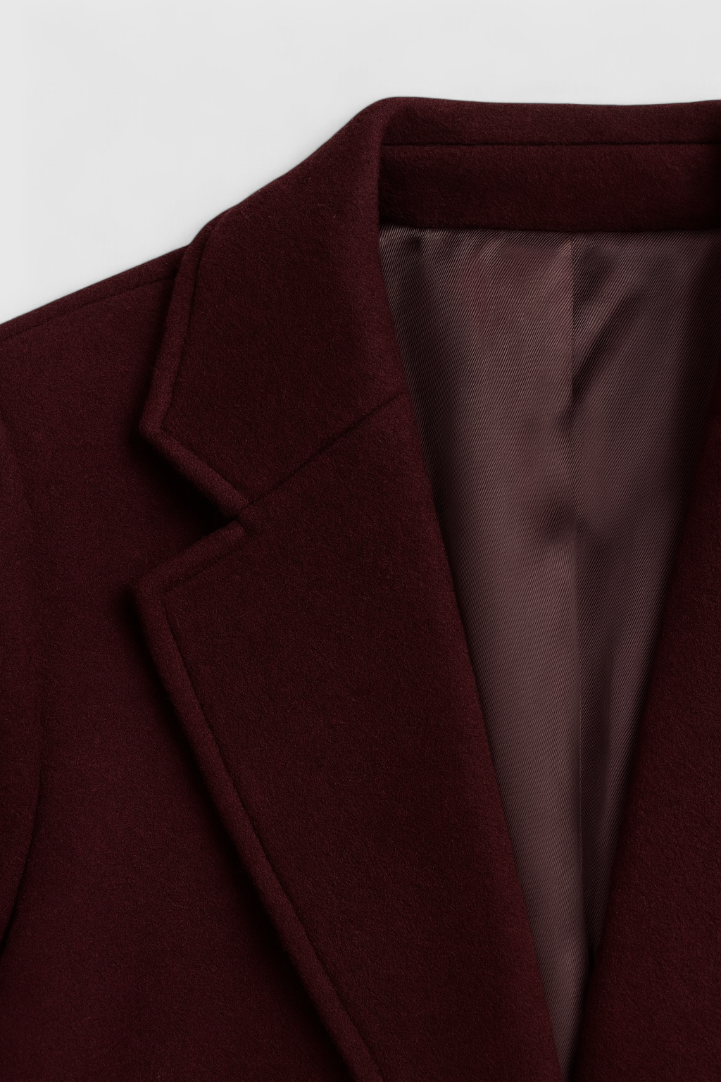 Clara | Vintage Burgundy Coat - ginlerie 4