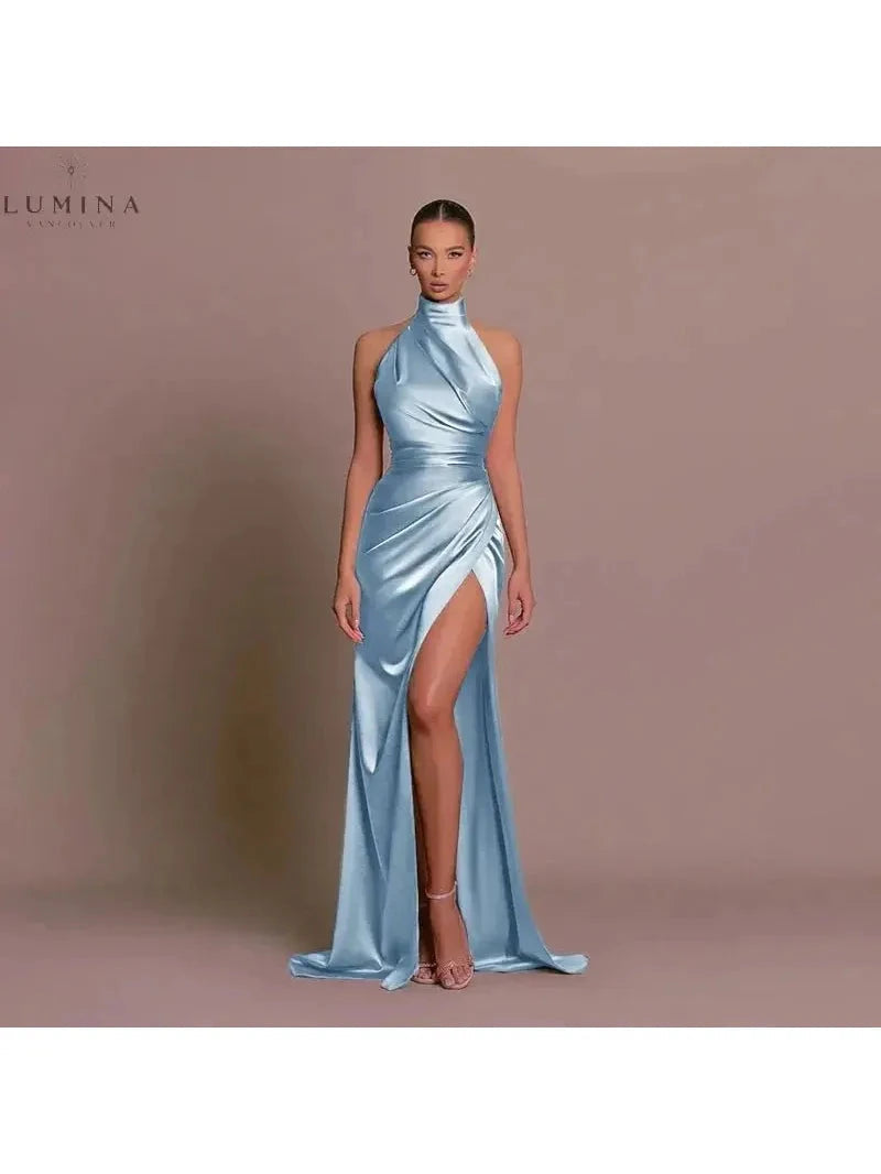 Cleo | Sleek Slit Gown - ginlerie 2