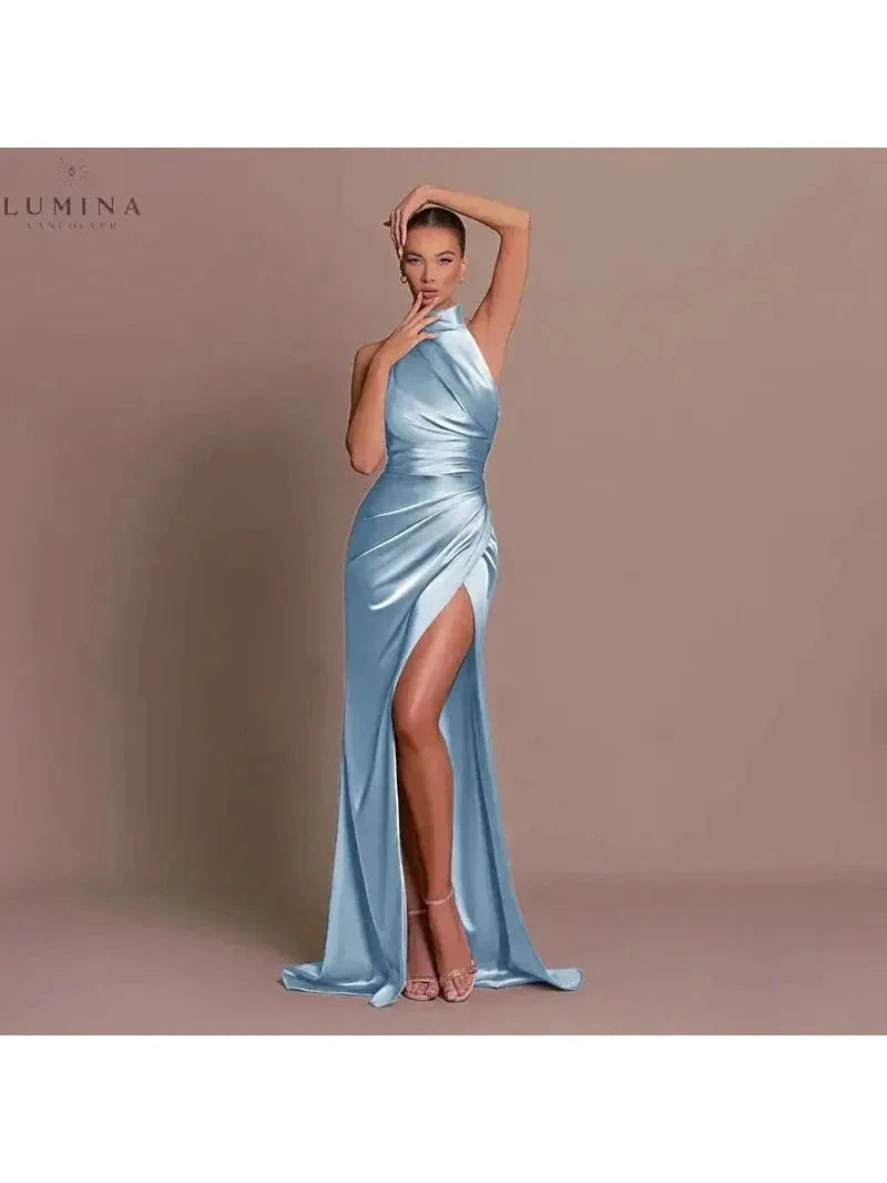 Cleo | Sleek Slit Gown - ginlerie 3