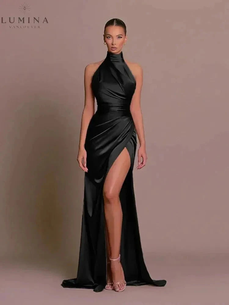 Cleo | Sleek Slit Gown - ginlerie 5