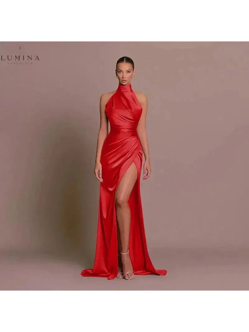 Cleo | Sleek Slit Gown - ginlerie 6