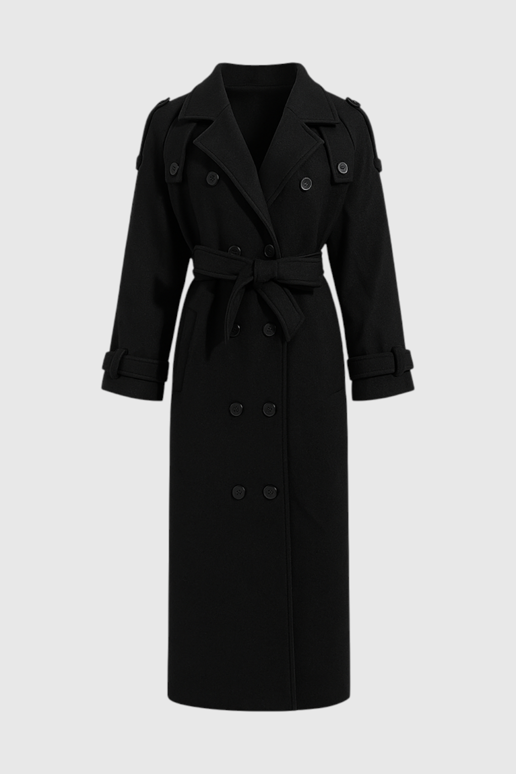 Diana | Black Trench Coat - ginlerie 0