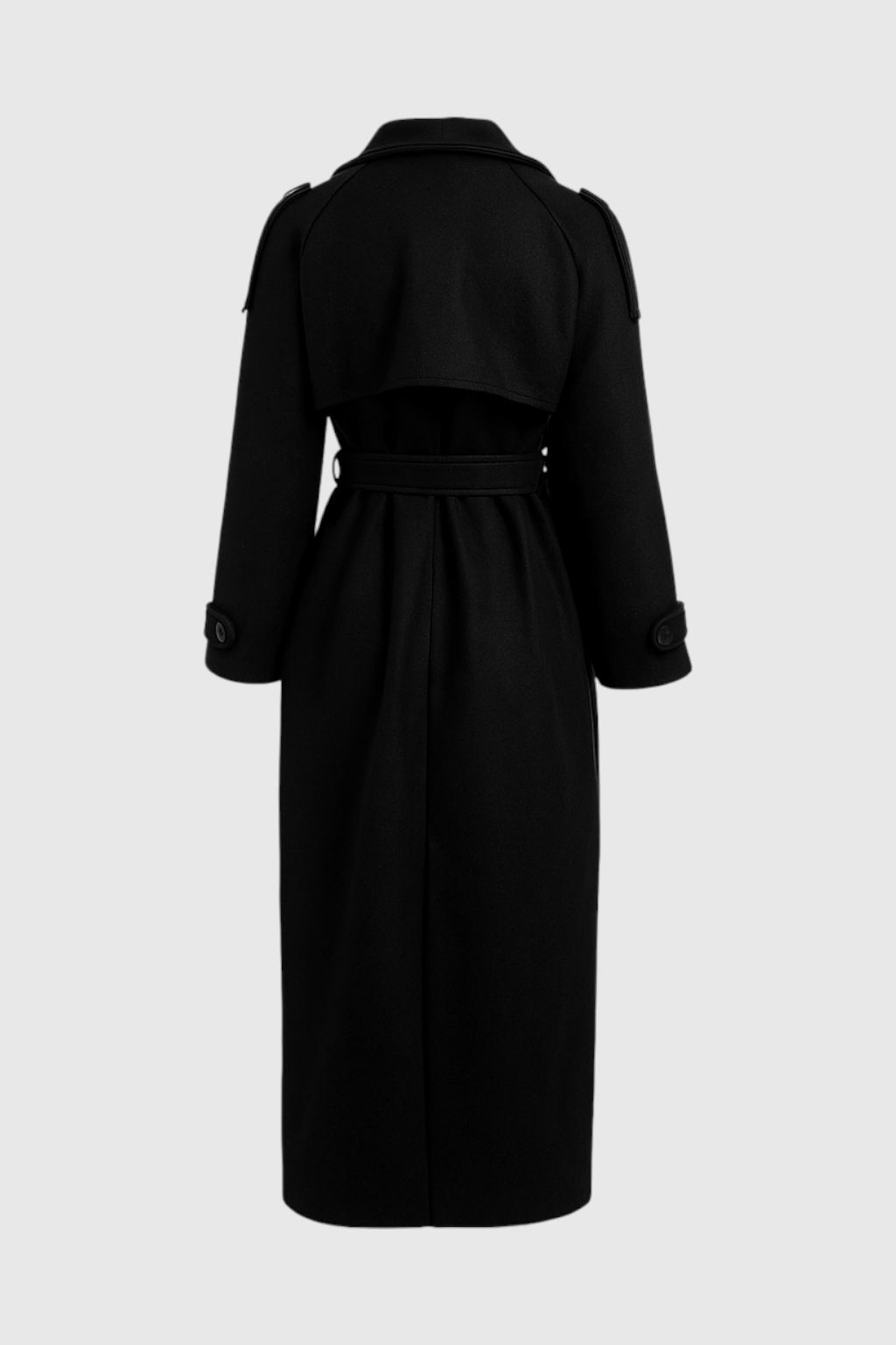 Diana | Black Trench Coat - ginlerie 3
