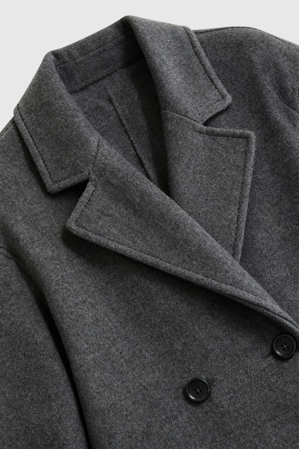 Diana | Dark Gray Wool Coat - ginlerie 4