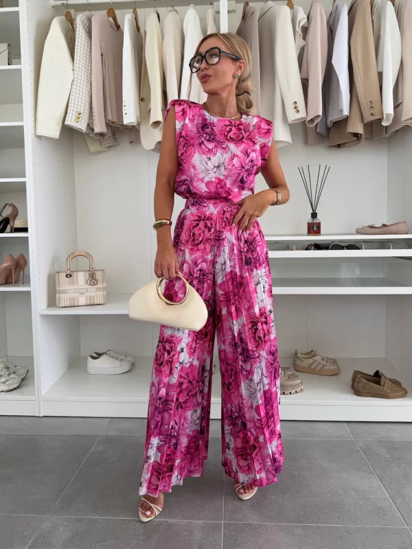 Diana | Elegant Two Piece Set with Pleated Trousers - ginlerie 6