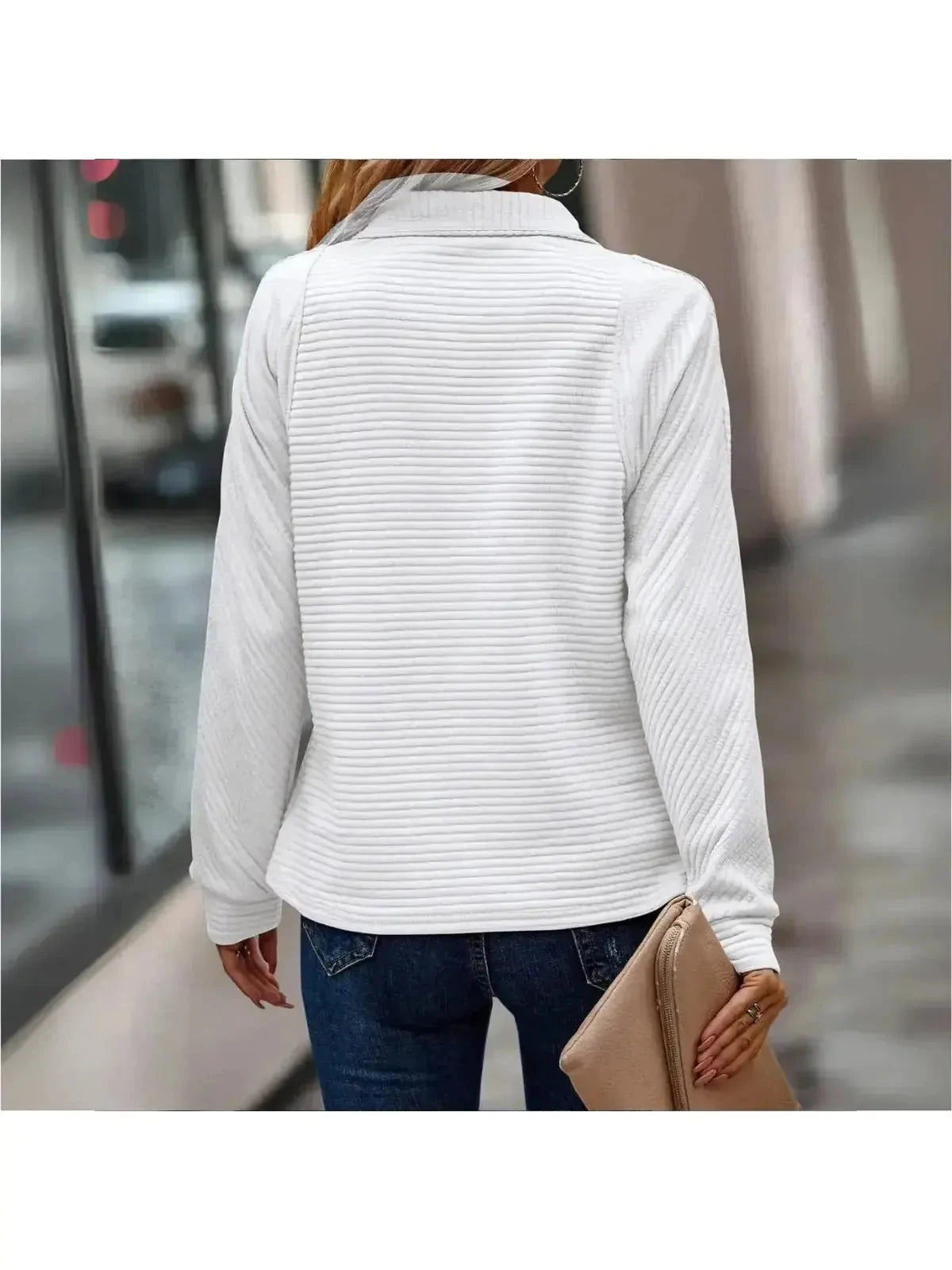 Diana | Elegant Zip Sweater - ginlerie 4