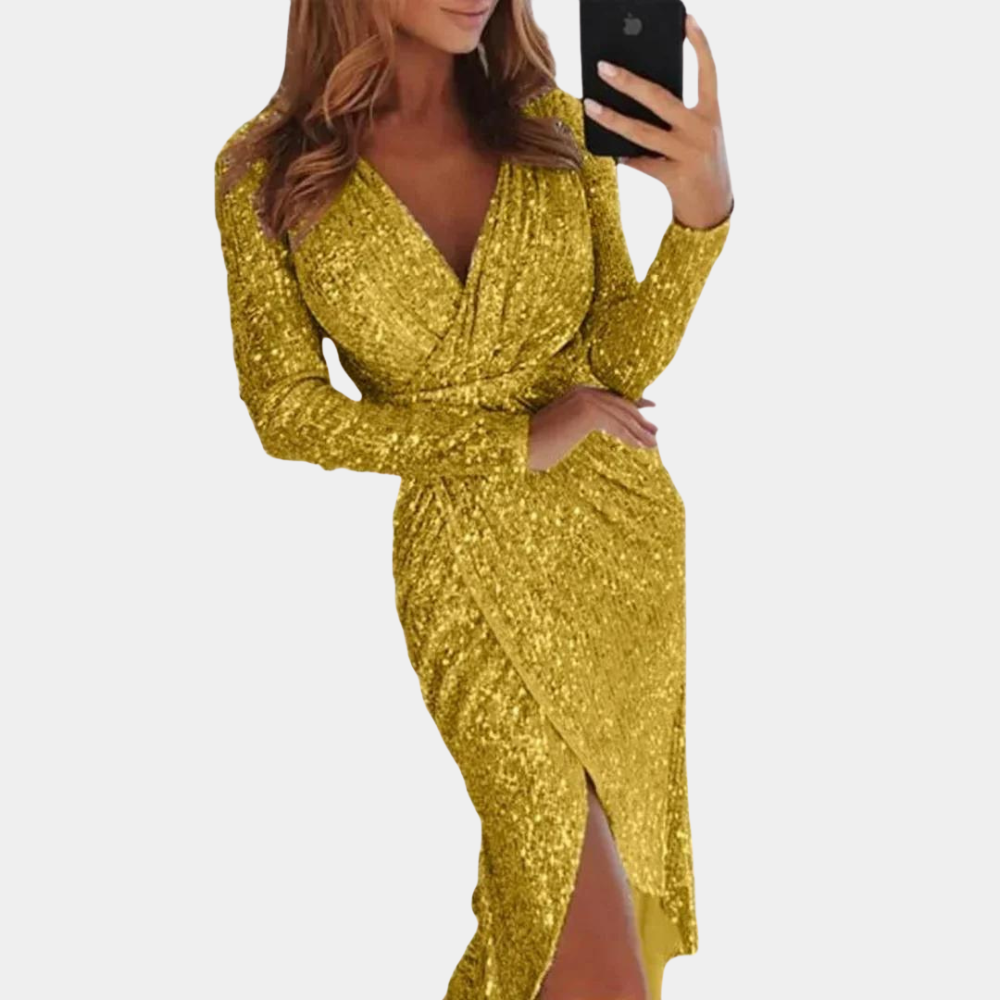 Elara | Sequin Cocktail Dress - ginlerie 1