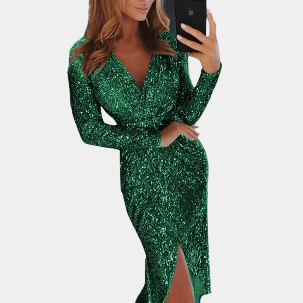 Elara | Sequin Cocktail Dress - ginlerie 3
