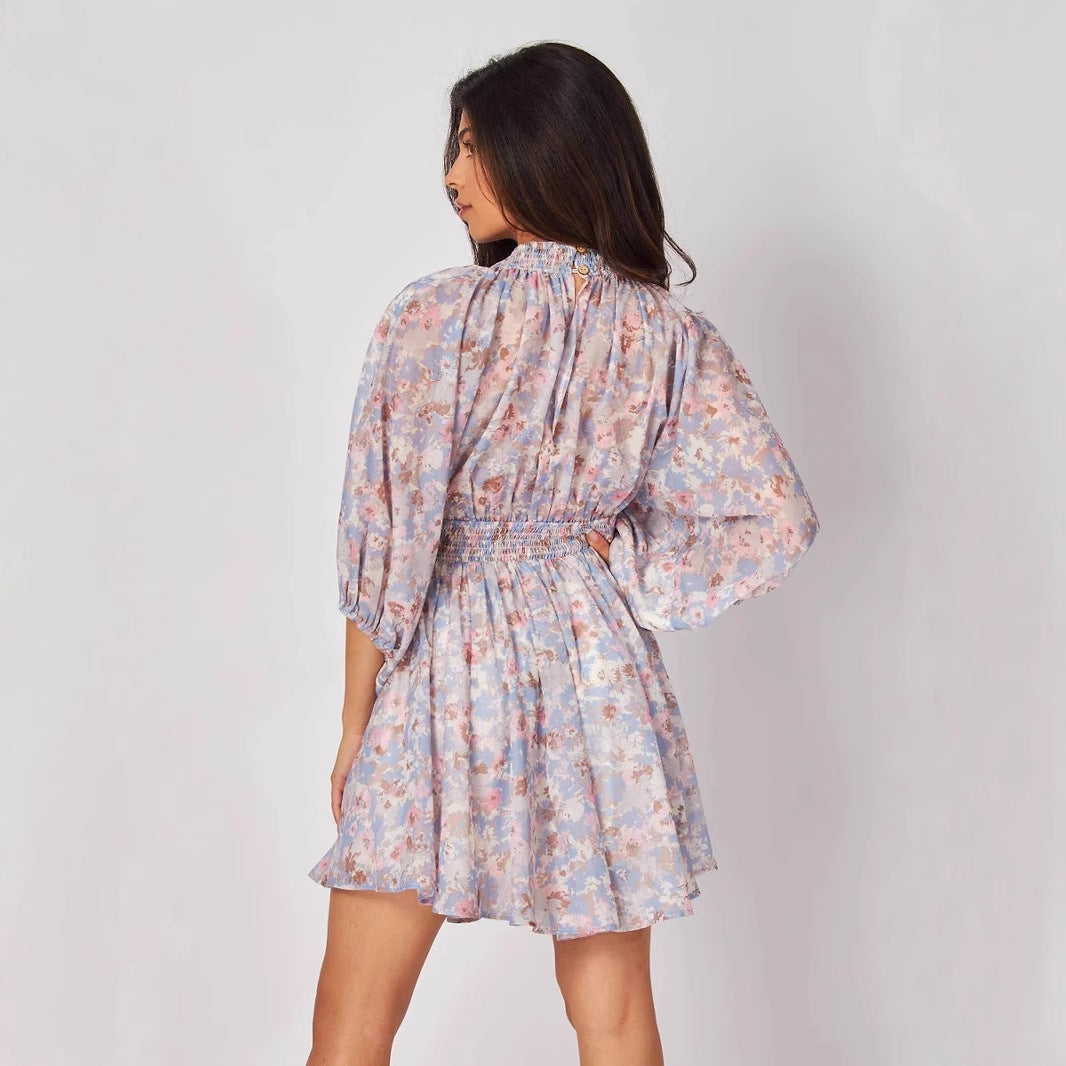 Elena | Chiffon Mini Dress - ginlerie 1