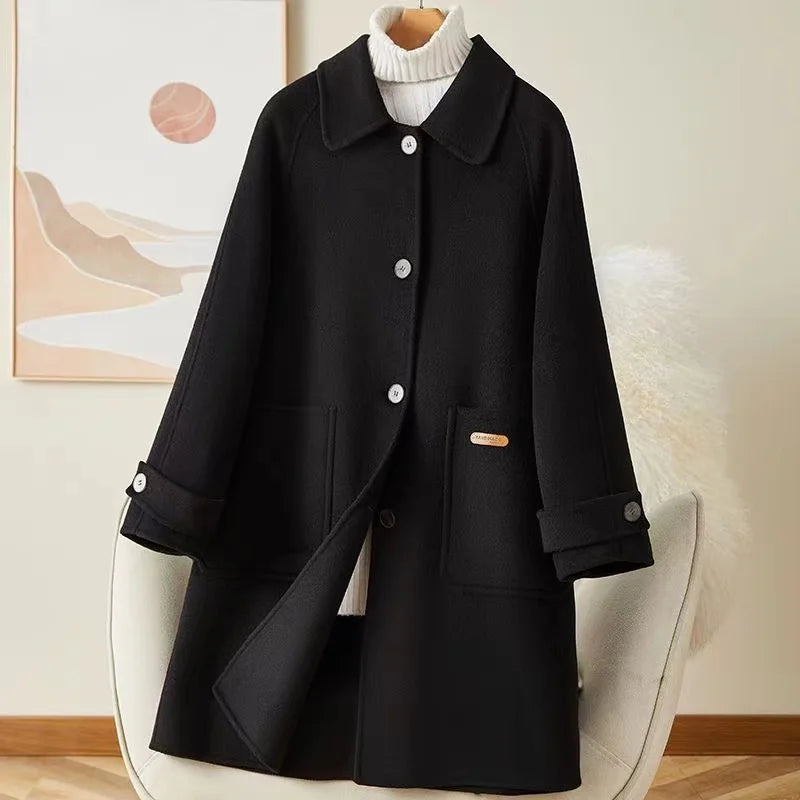 Elena | Classic Single-Breasted Coat - ginlerie 1