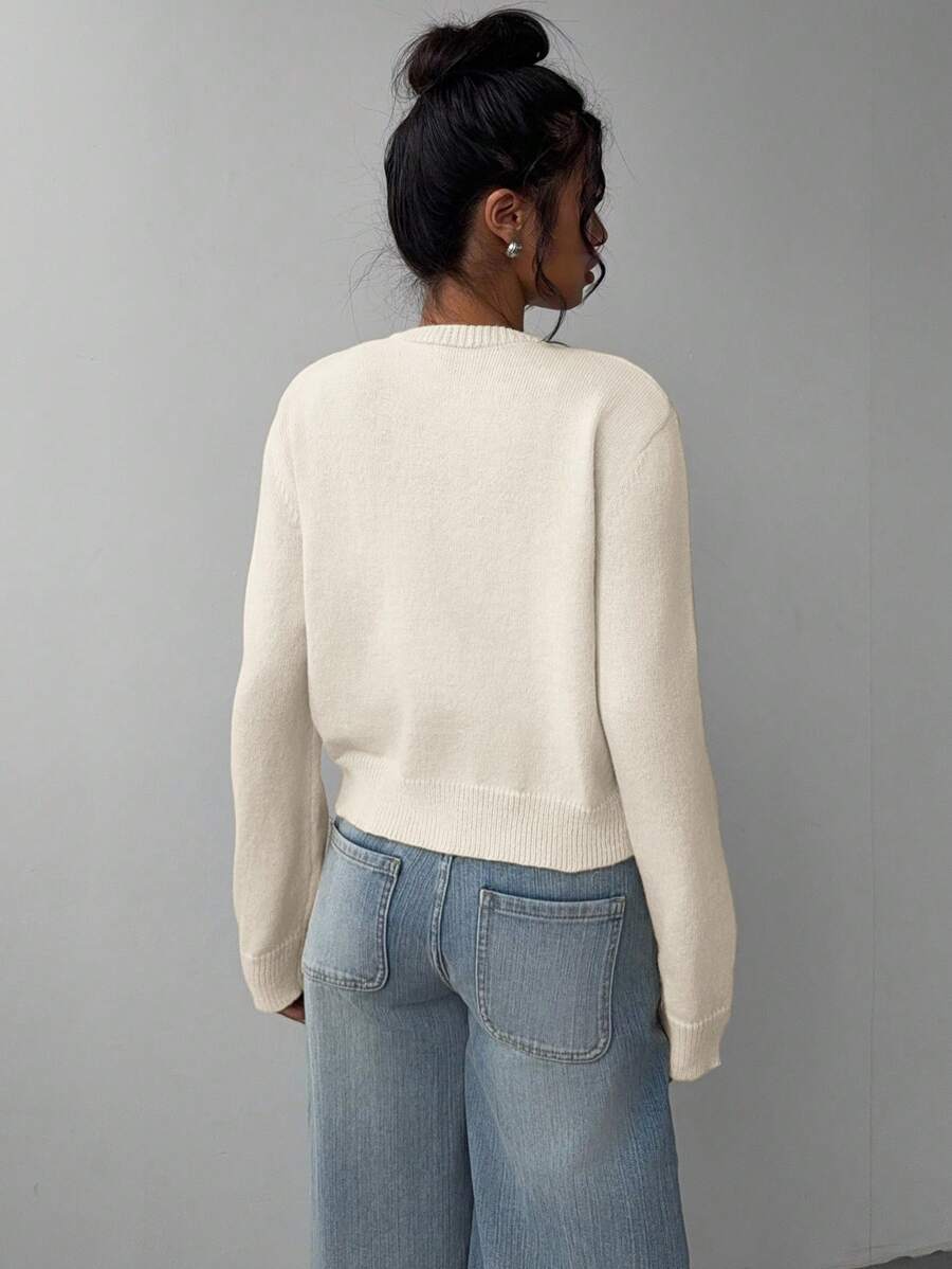 Elena | Cropped Cardigan Sweater - ginlerie 2