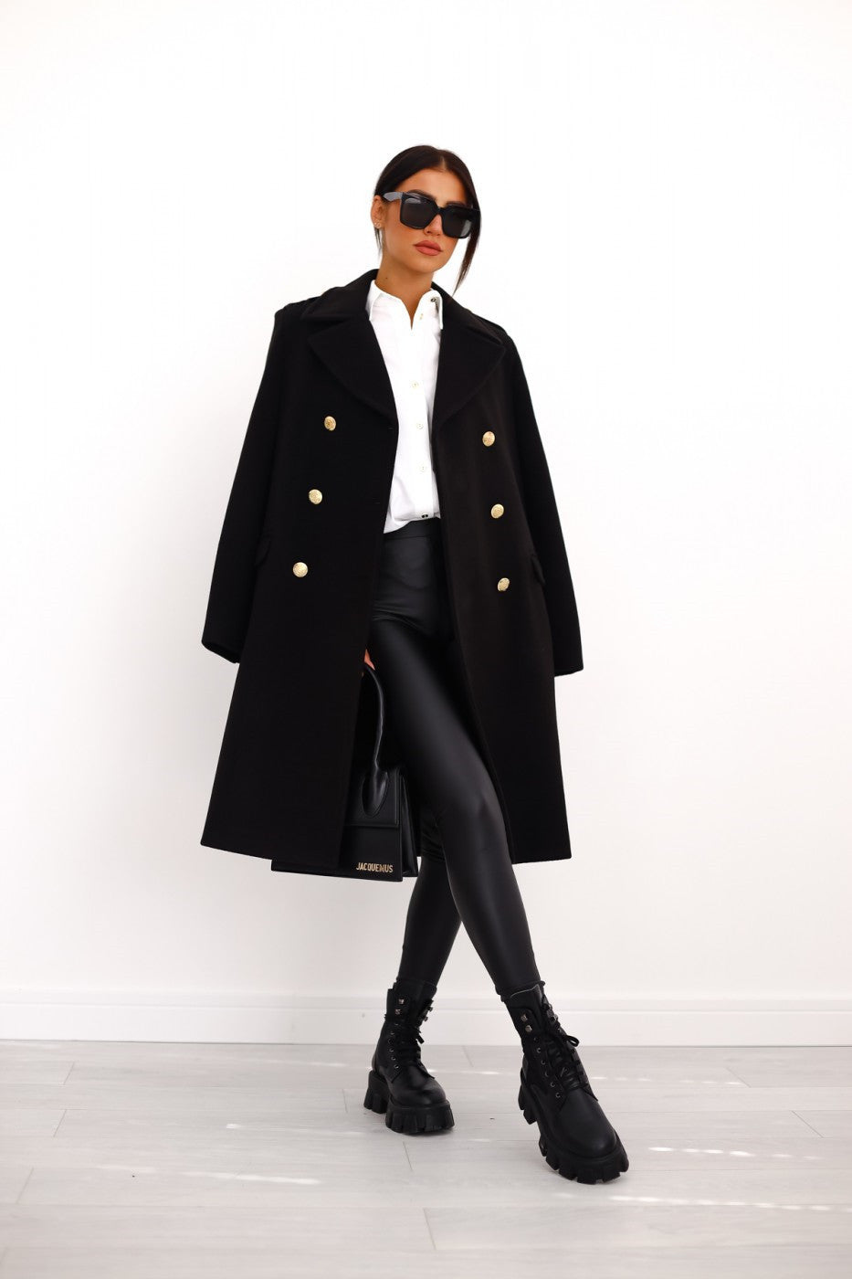 Elena | Double-Breasted Wool Coat - ginlerie 0