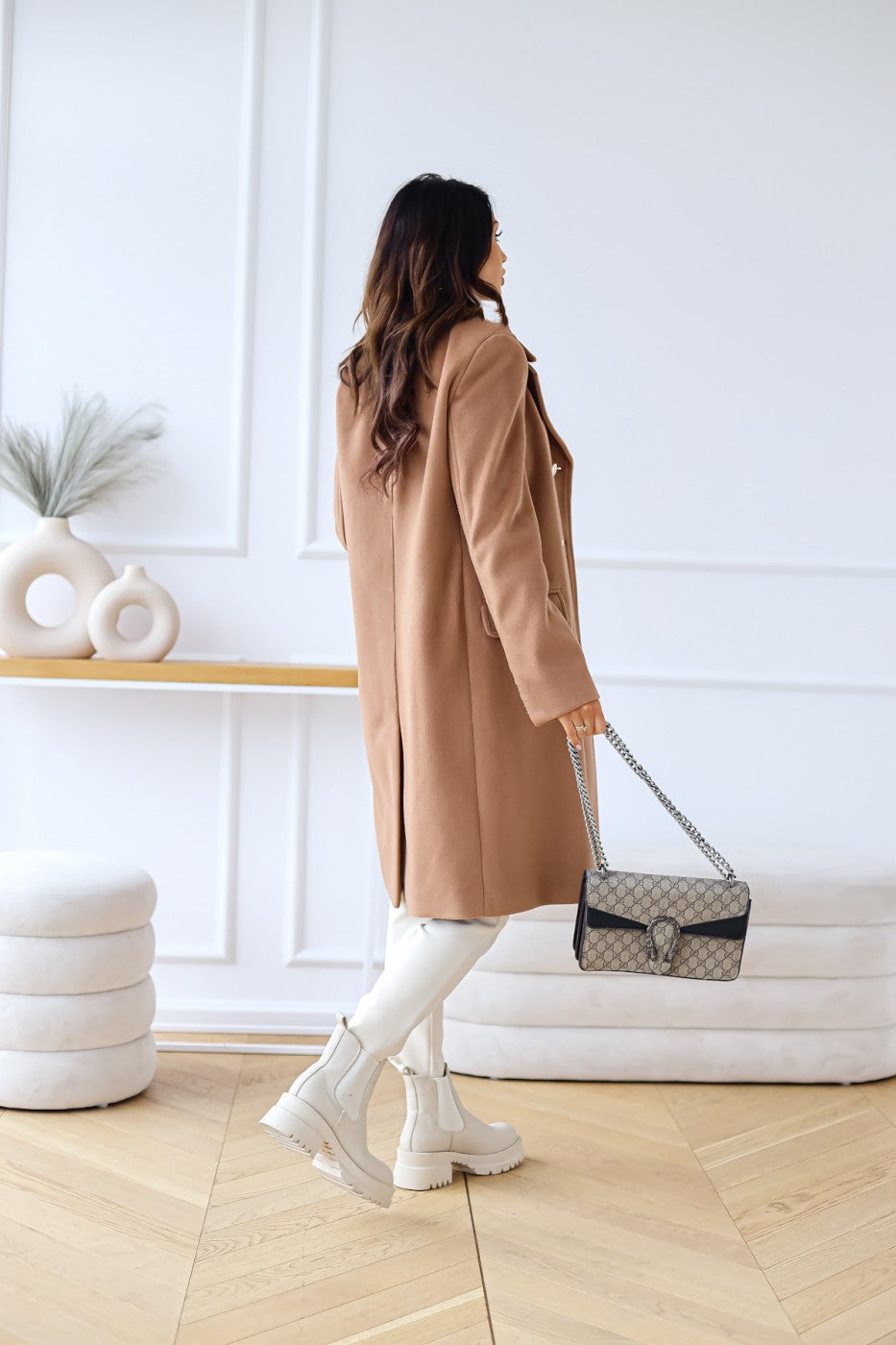 Elena | Double-Breasted Wool Coat - ginlerie 6