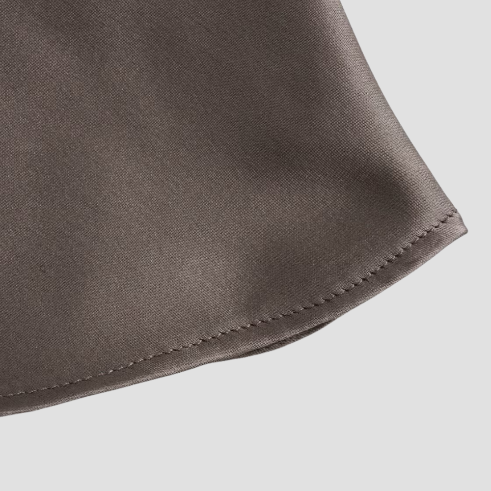 Elena | Draped Satin Tank Top - ginlerie 4