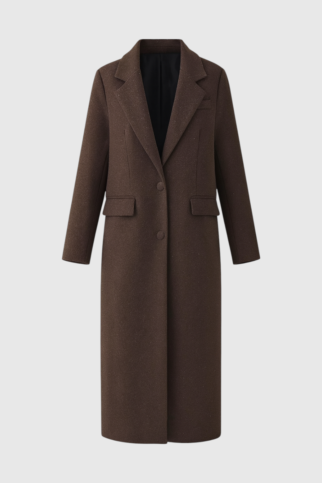 Elena | Elegant Brown Coat - ginlerie 0