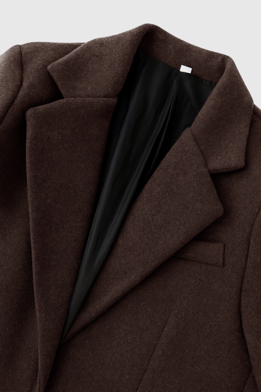 Elena | Elegant Brown Coat - ginlerie 4