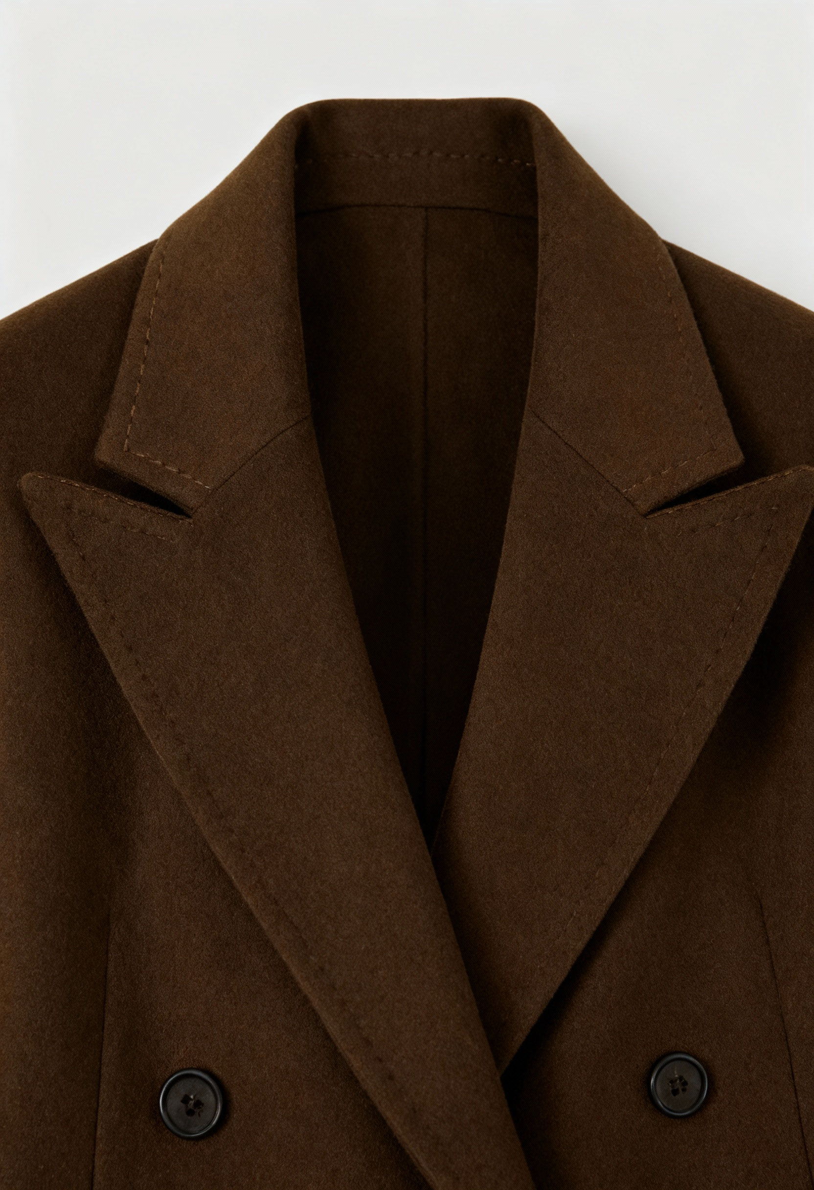 Elena | Elegant Brown Wool Coat - ginlerie 4