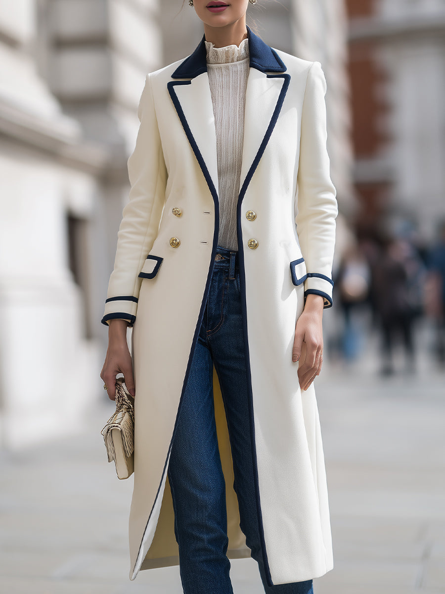 Elena | Elegant Double-Breasted Winter Coat - ginlerie 0