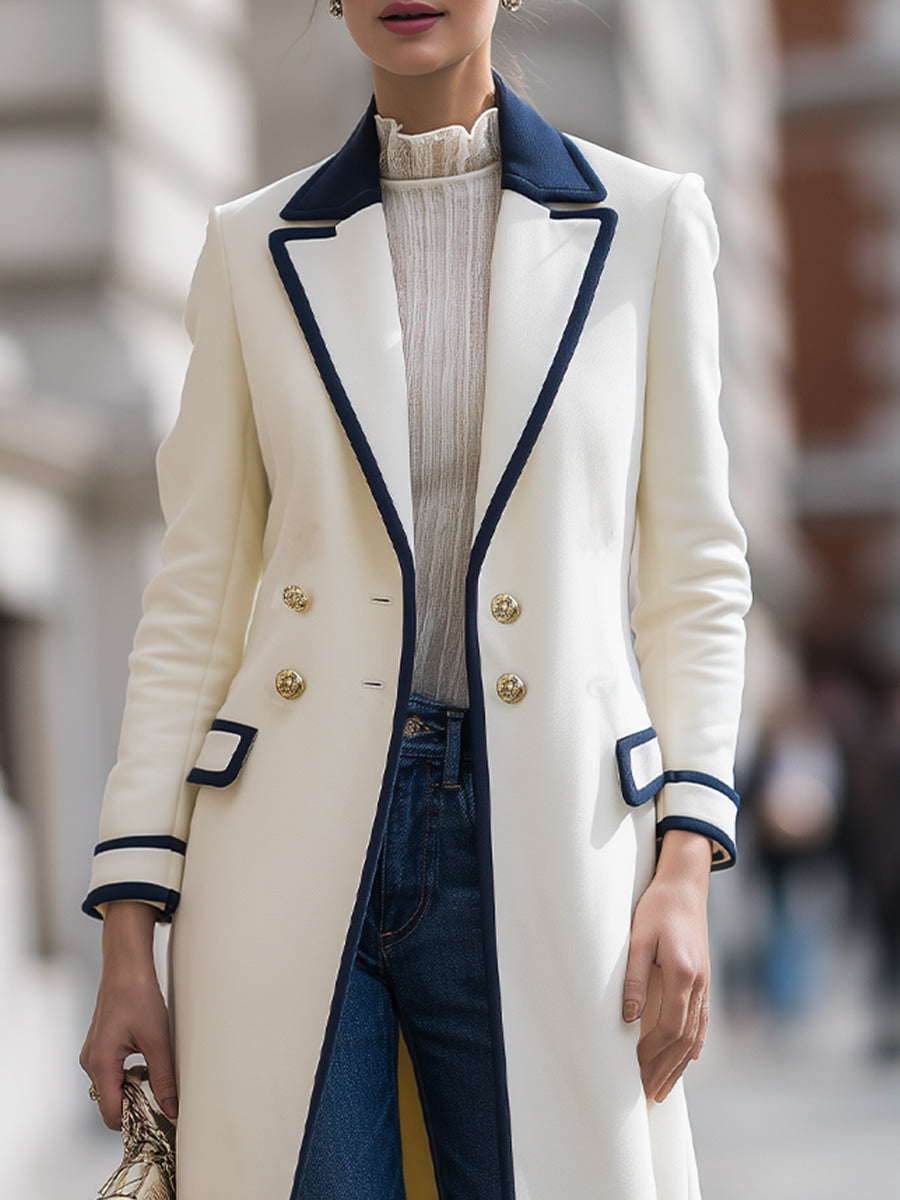 Elena | Elegant Double-Breasted Winter Coat - ginlerie 1