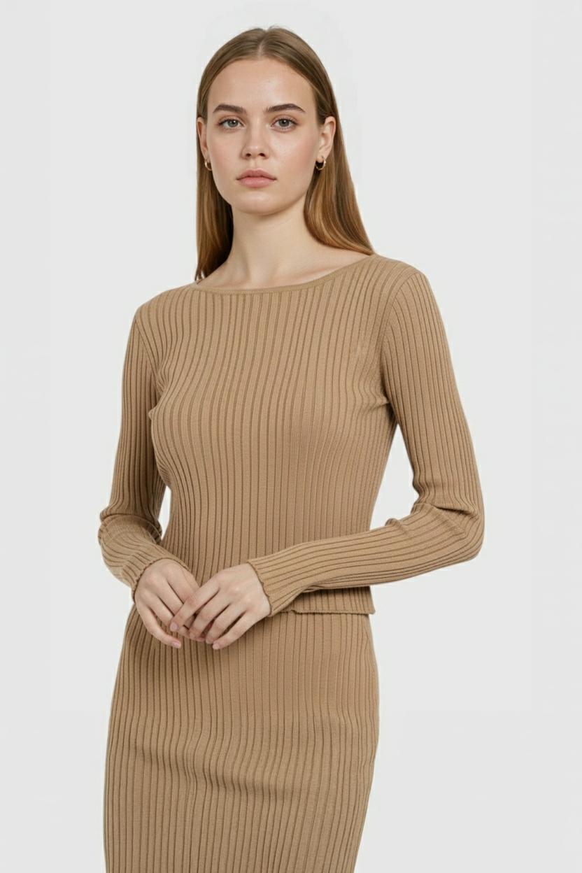 Elena | Elegant Knit Skirt Set - ginlerie 1