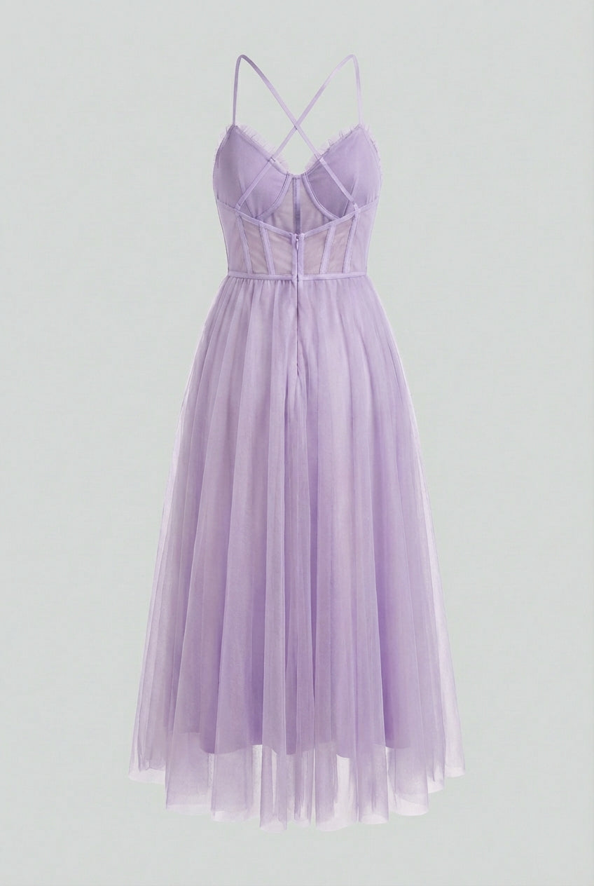 Elena | Elegant Midi Dress - ginlerie 4