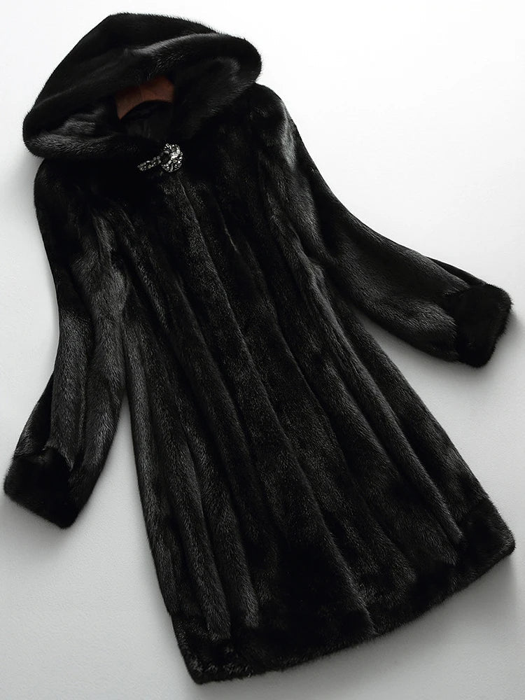 Elena | Faux Fur Coat - ginlerie 0