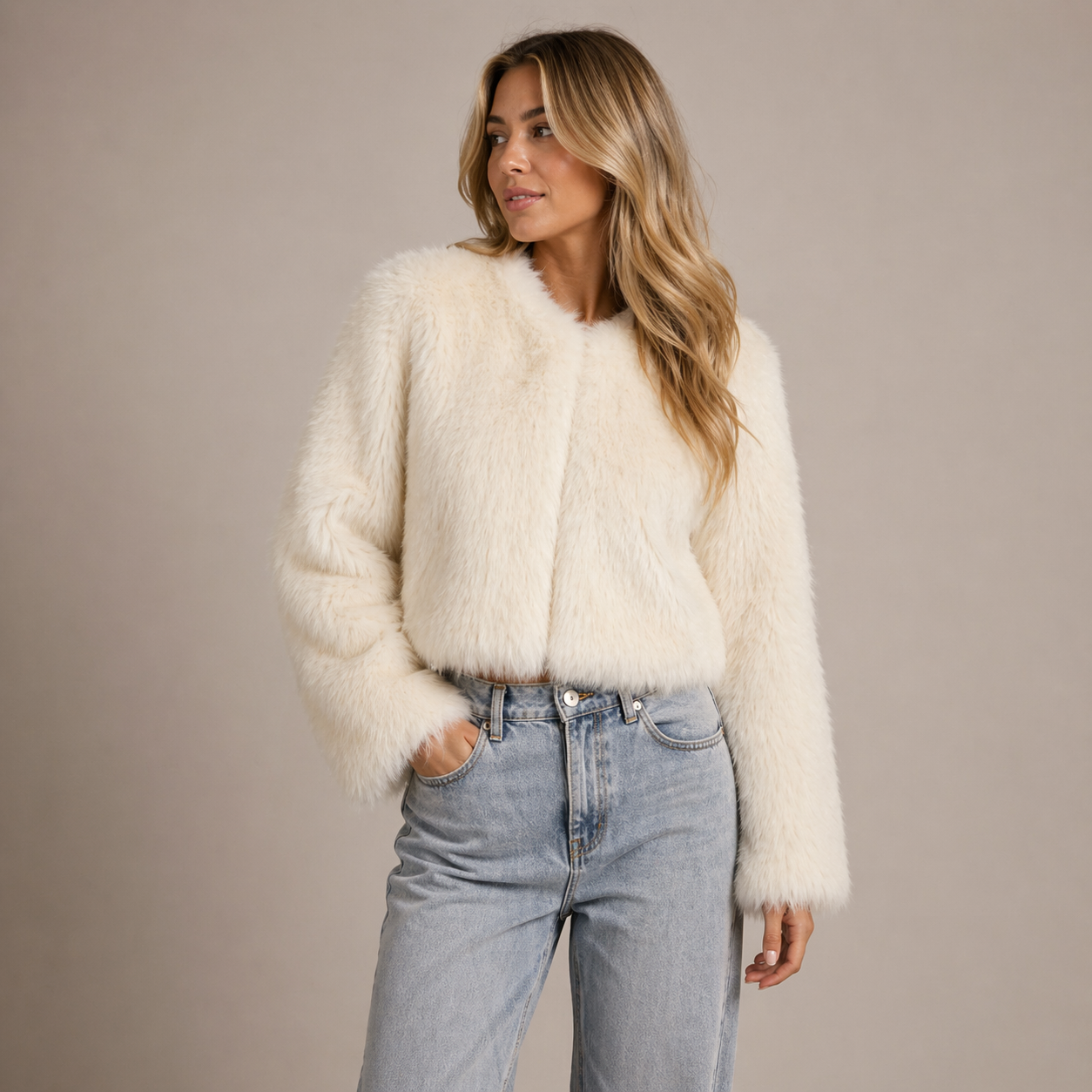 Elena | Faux Fur Coat - ginlerie 3