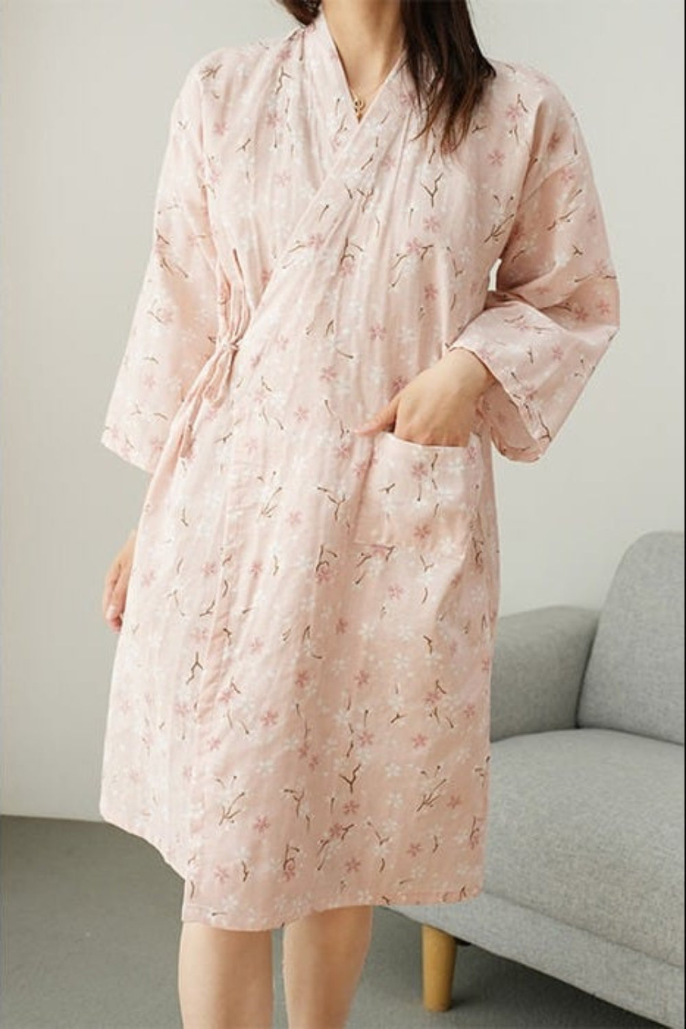 Elena | Floral Kimono Robe - ginlerie 1