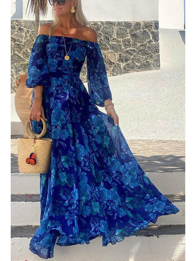 Elena | Floral Maxi Dress for Summer Weddings - ginlerie 0