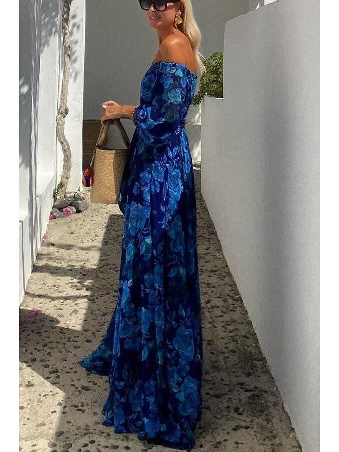 Elena | Floral Maxi Dress for Summer Weddings - ginlerie 2