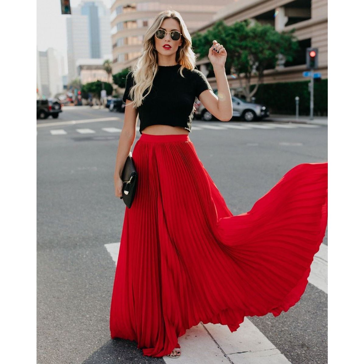 Elena | High-Waisted Maxi Skirt - ginlerie 1