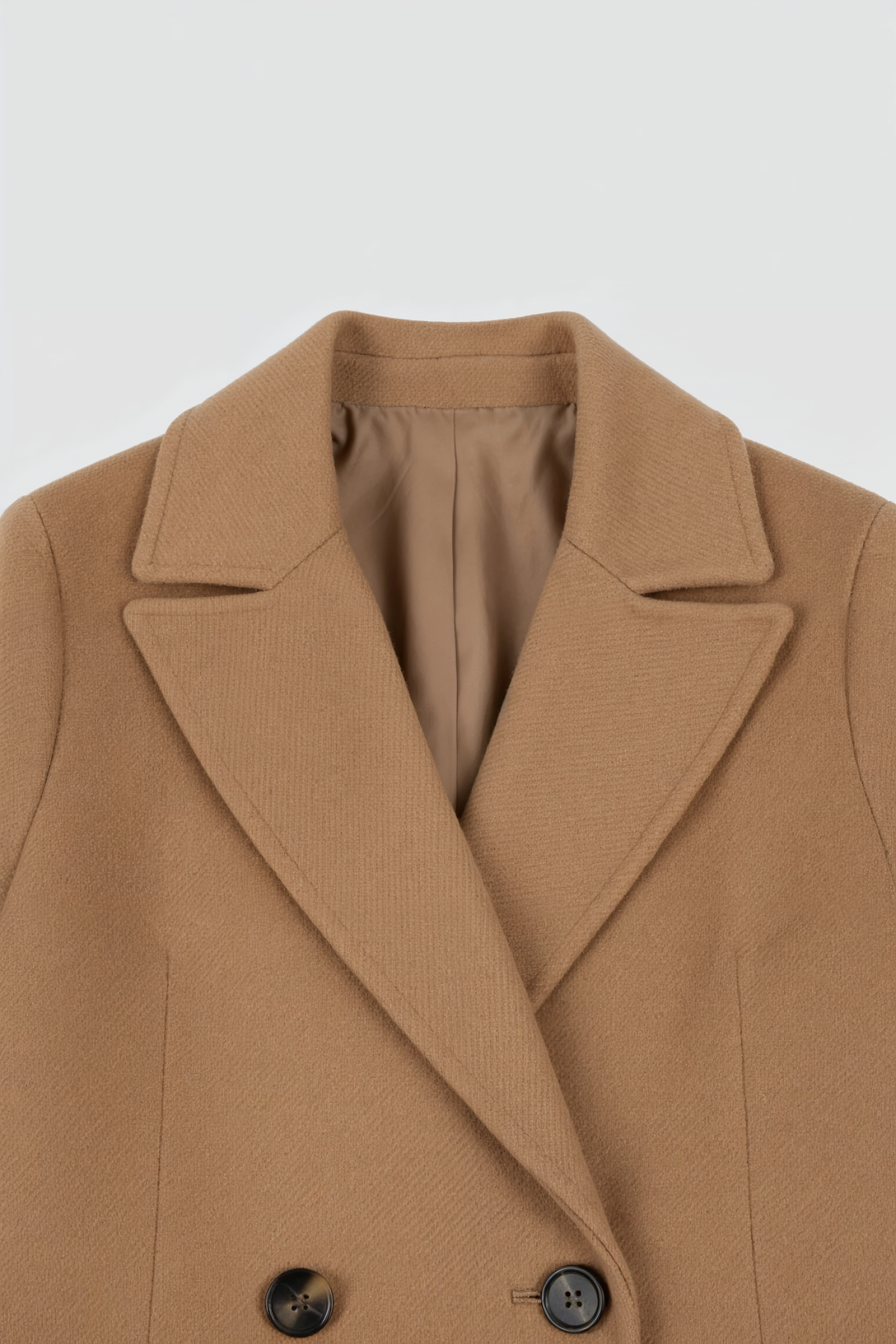 Elena | Khaki Winter Coat - ginlerie 4