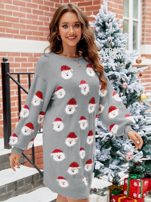 Elena | Knit Sweatshirt Jumper Dress - ginlerie 0