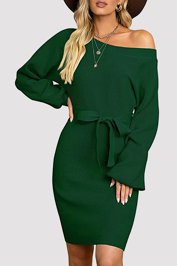 Elena | Knitted Jumper Dress - ginlerie 4