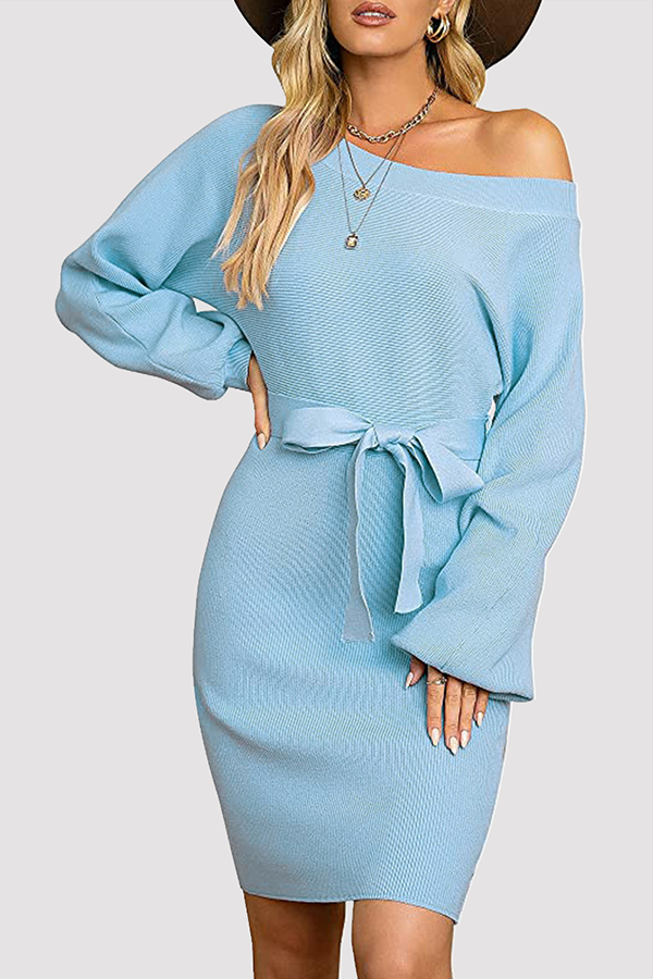 Elena | Knitted Jumper Dress - ginlerie 6