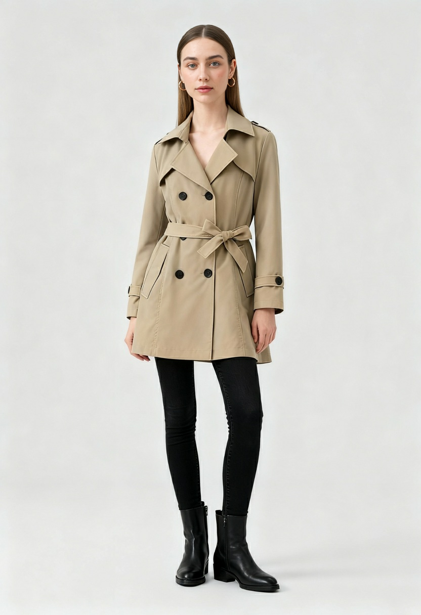 Elena | Mid-Length Trench Coat - ginlerie 2