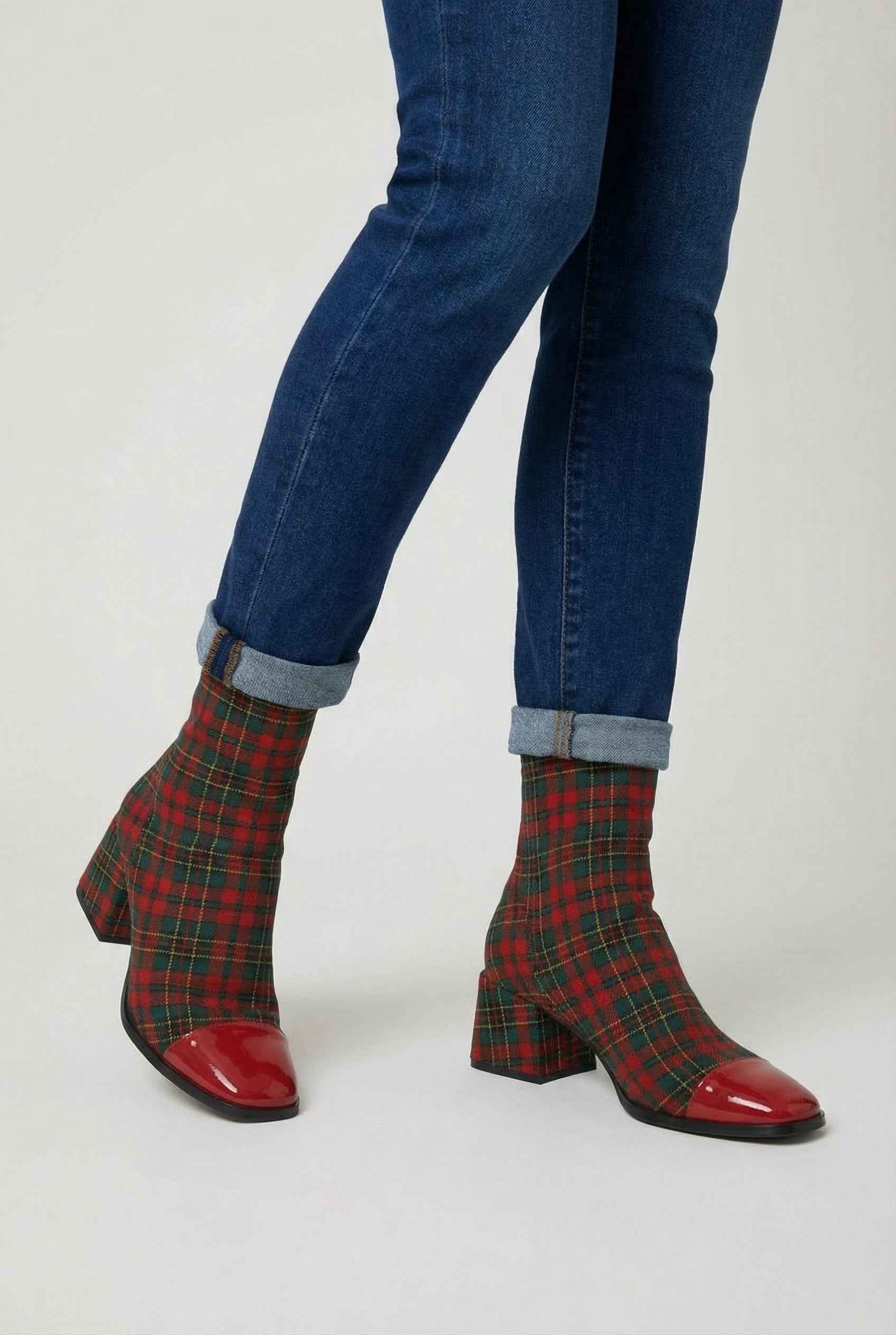 Elena | Mid Calf Leather Boots - ginlerie 1