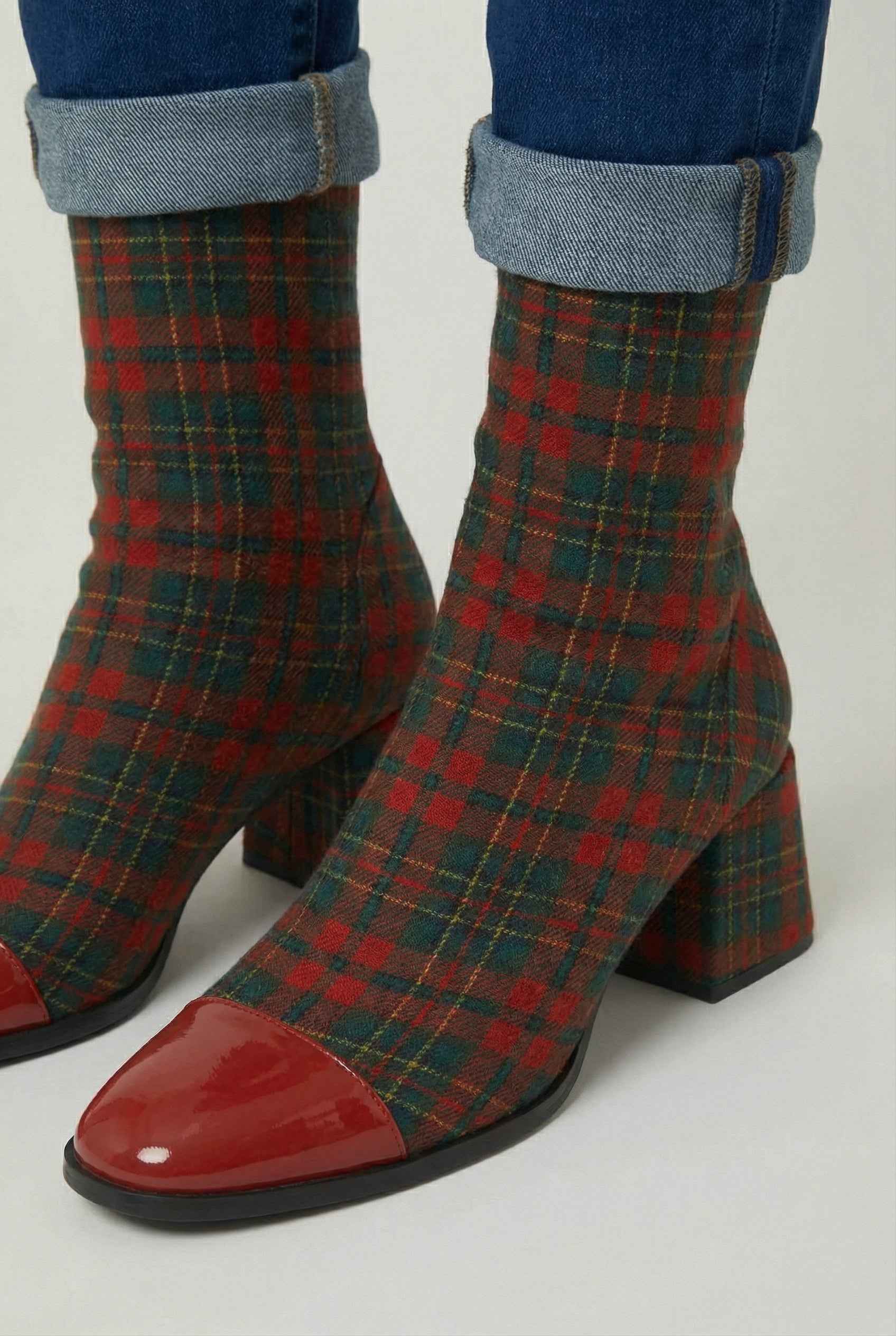 Elena | Mid Calf Leather Boots - ginlerie 2