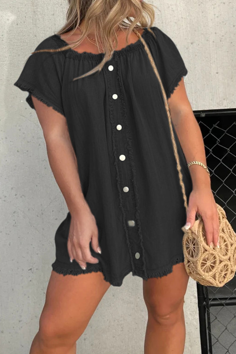 Elena | Off-Shoulder Denim Dress - ginlerie 0