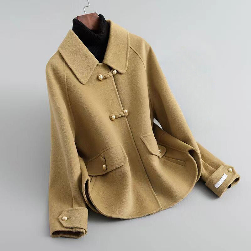 Elena | Pearl Button Knit Coat - ginlerie 0