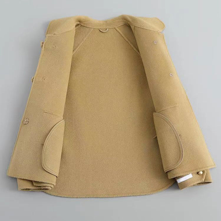 Elena | Pearl Button Knit Coat - ginlerie 5
