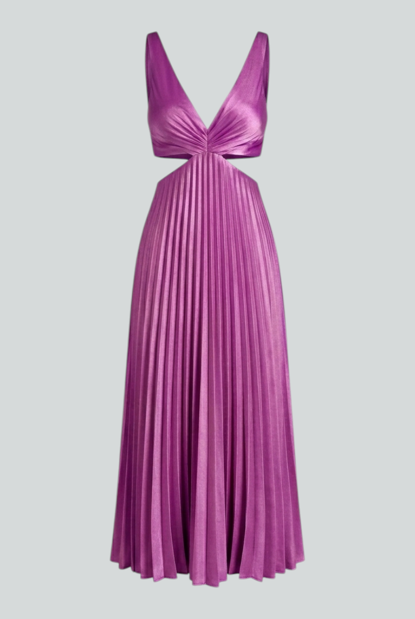 Elena | Pleated Dress - ginlerie 0