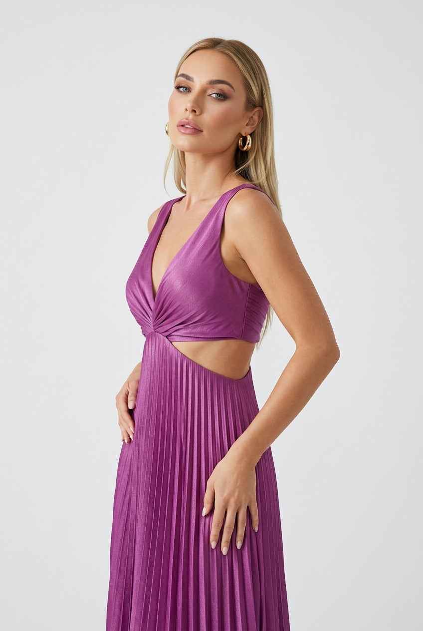 Elena | Pleated Dress - ginlerie 4