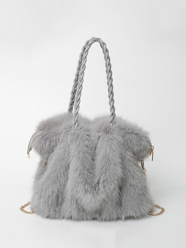 Elena | Plush Velvet Tote Bag - ginlerie 3