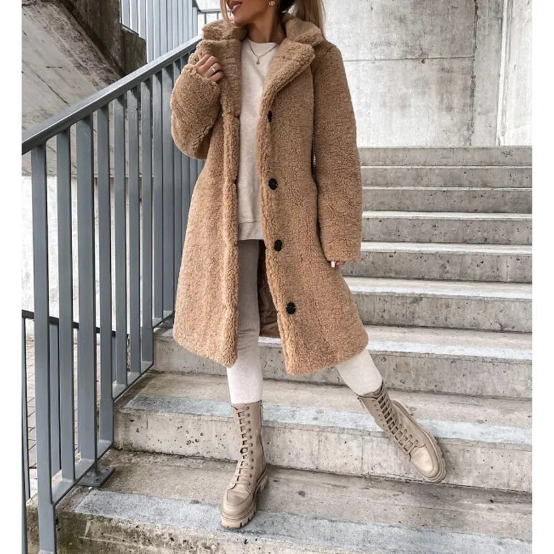 Elena | Sherpa-Inspired Winter Overcoat - ginlerie 3