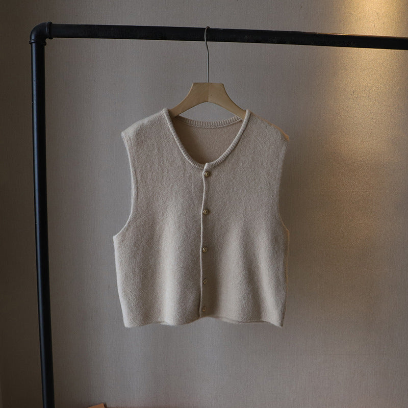 Elena | Silky Soft Button Closure Vest - ginlerie 5